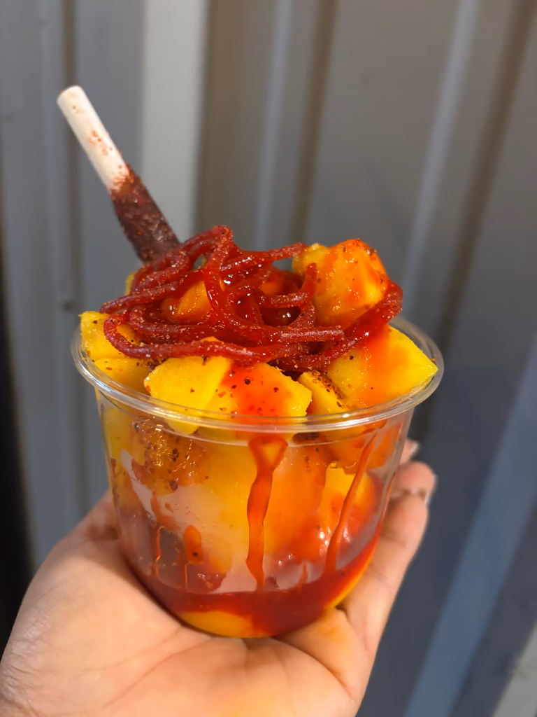Mango loco cup with chamoy and tajin